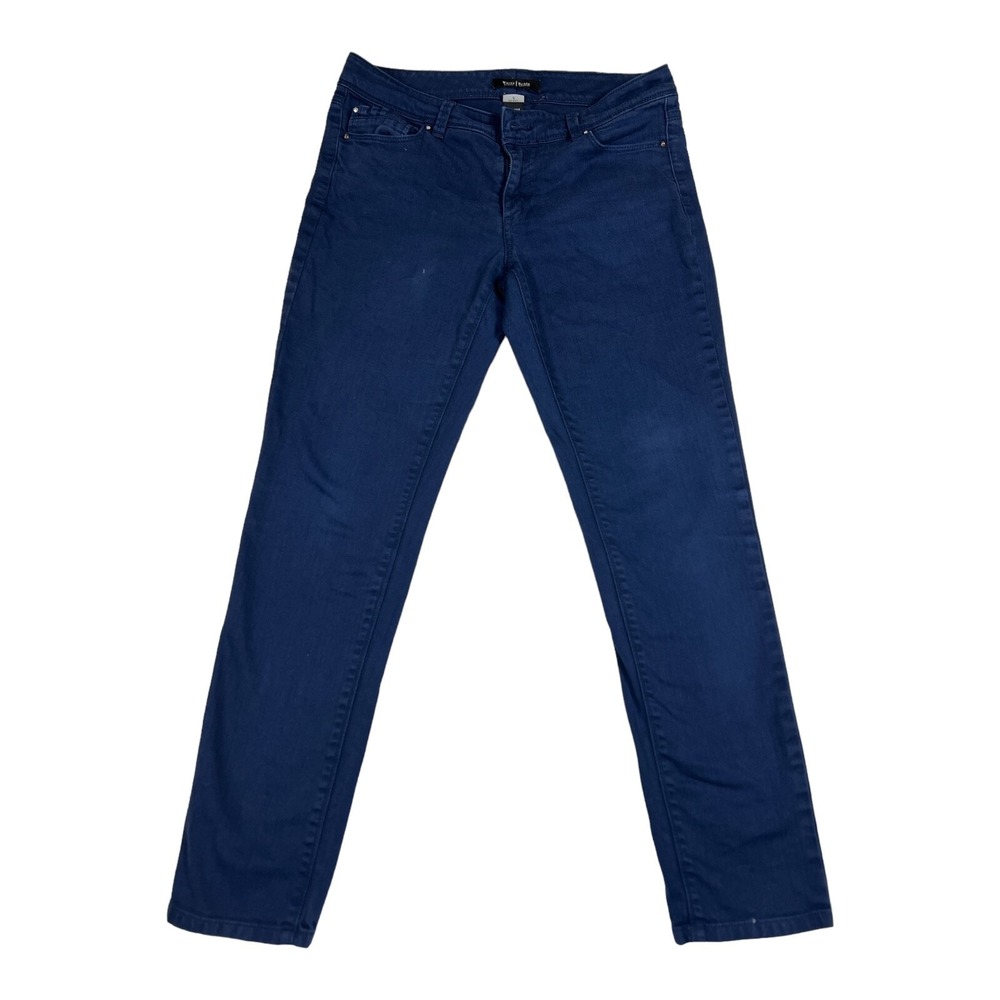 White House Black Market Women's Size 8 Blue Slim Ankle Jeans Denim Pants Casual